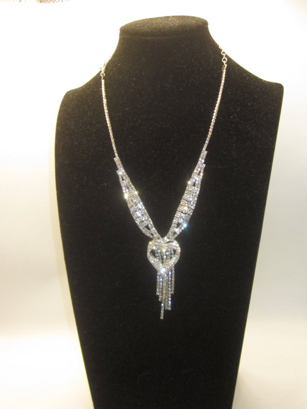 Rhinestone AB Bling Necklace Choker Length